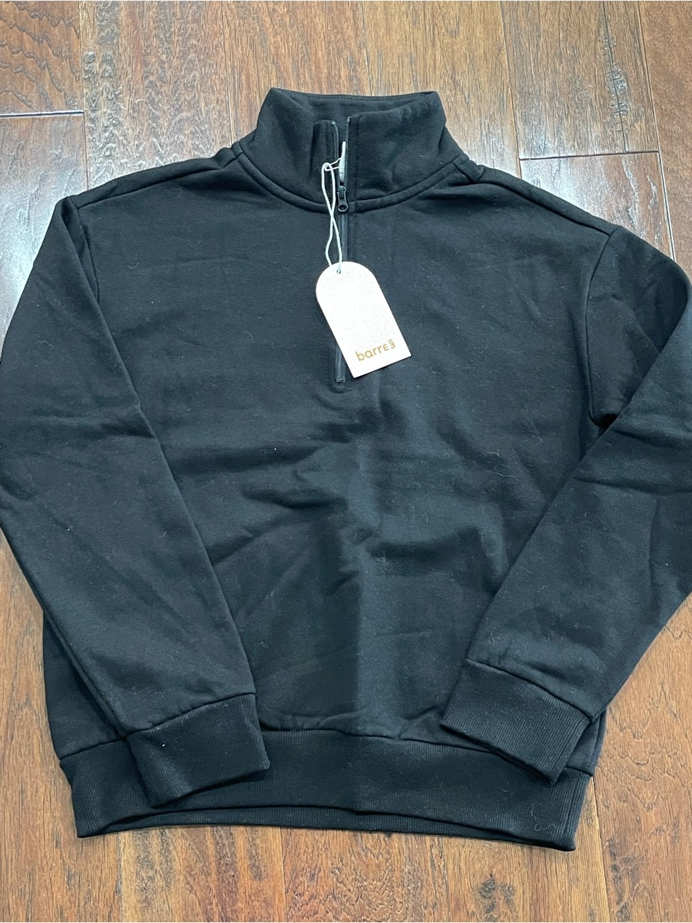 Barre3 Women's Black Quarter-Zip Pullover Sweatshirt